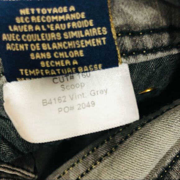 Fidelity Denim Grey Distressed Vintage Grey Skinny Jeans Scoop 26 - Picture 11 of 11